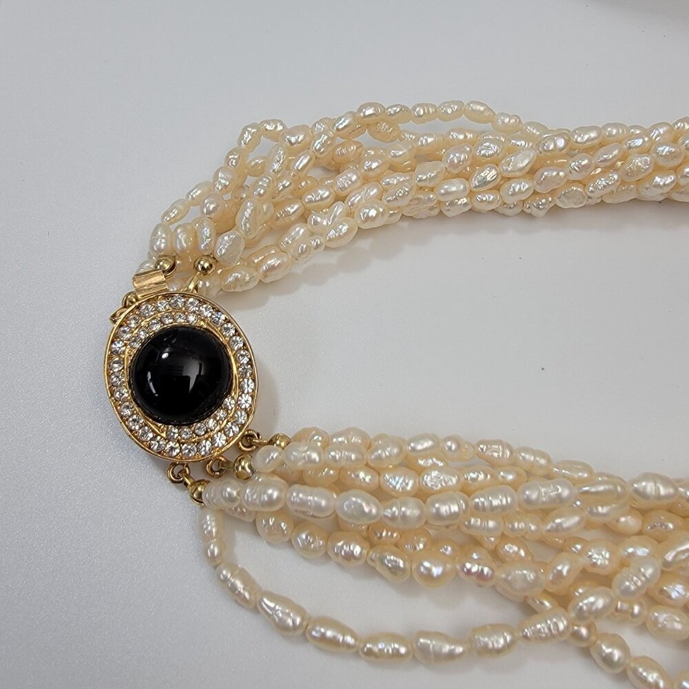 Vintage Multi-Strand Baroque Freshwater Pearls Necklace - Picture 3 of 5